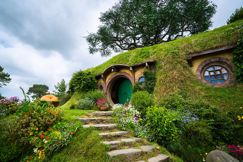 Hobbit Home at Hobbiton Movie Set