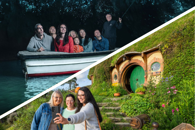 Hobbiton & Waitomo Caves tour from Auckland