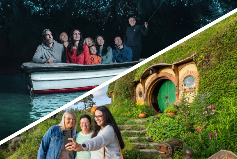 Hobbiton & Waitomo Caves tour from Auckland