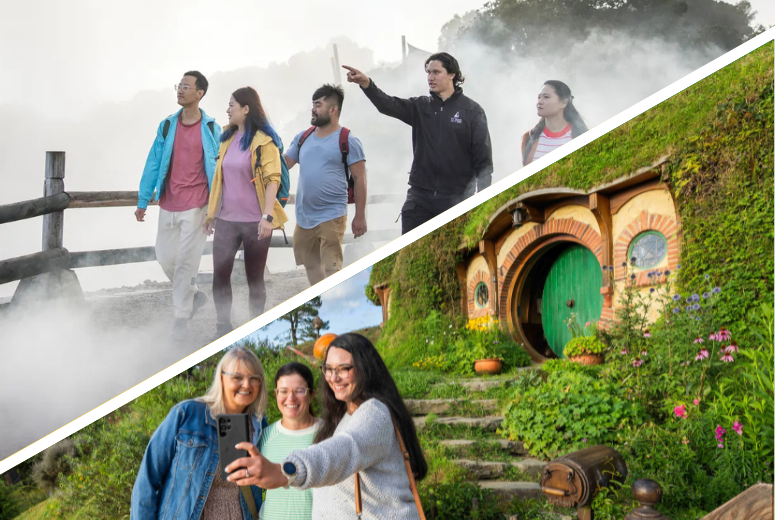 Rotorua Te Puia & Hobbiton Tour from Auckland