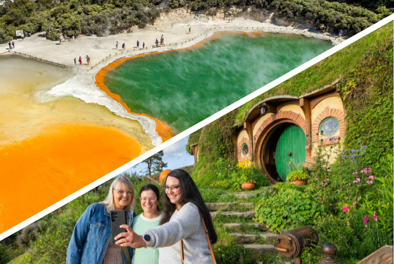 Rotoura Wai-O-Tapu & Hobbiton Tour from Auckland